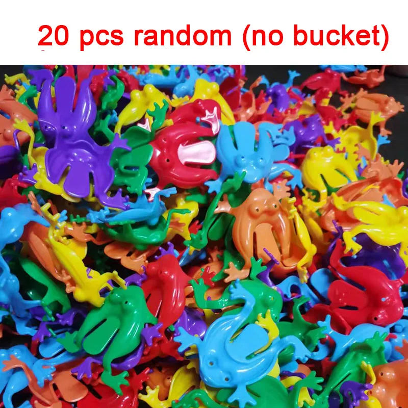 10-20Pcs Jumping Frog Bounce Fidget Toys For Kids Novelty Assorted Stress Reliever Toys For Children Birthday Gift Party Favor Econic Blanks